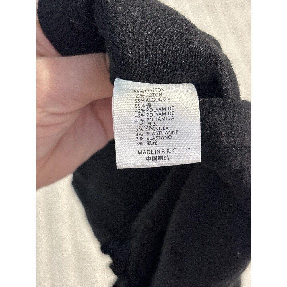 Brandy Melville Black Crinkle Ruffle Tank Top Ribbon Tie OS Whimsigoth Romantic - Picture 3 of 8